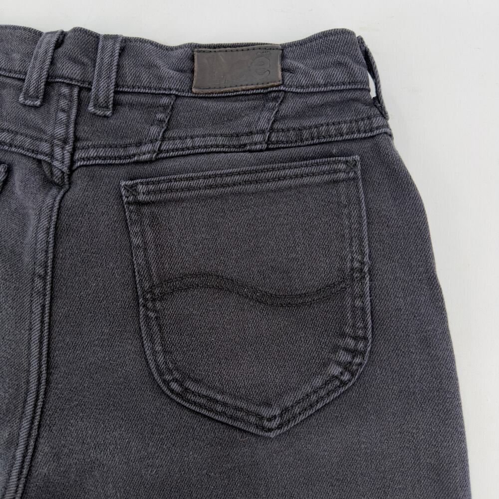 Vintage Lee High-Rise Taper Leg Mom Jeans Womens size 30 x 34 Washed Black - Picture 9 of 13